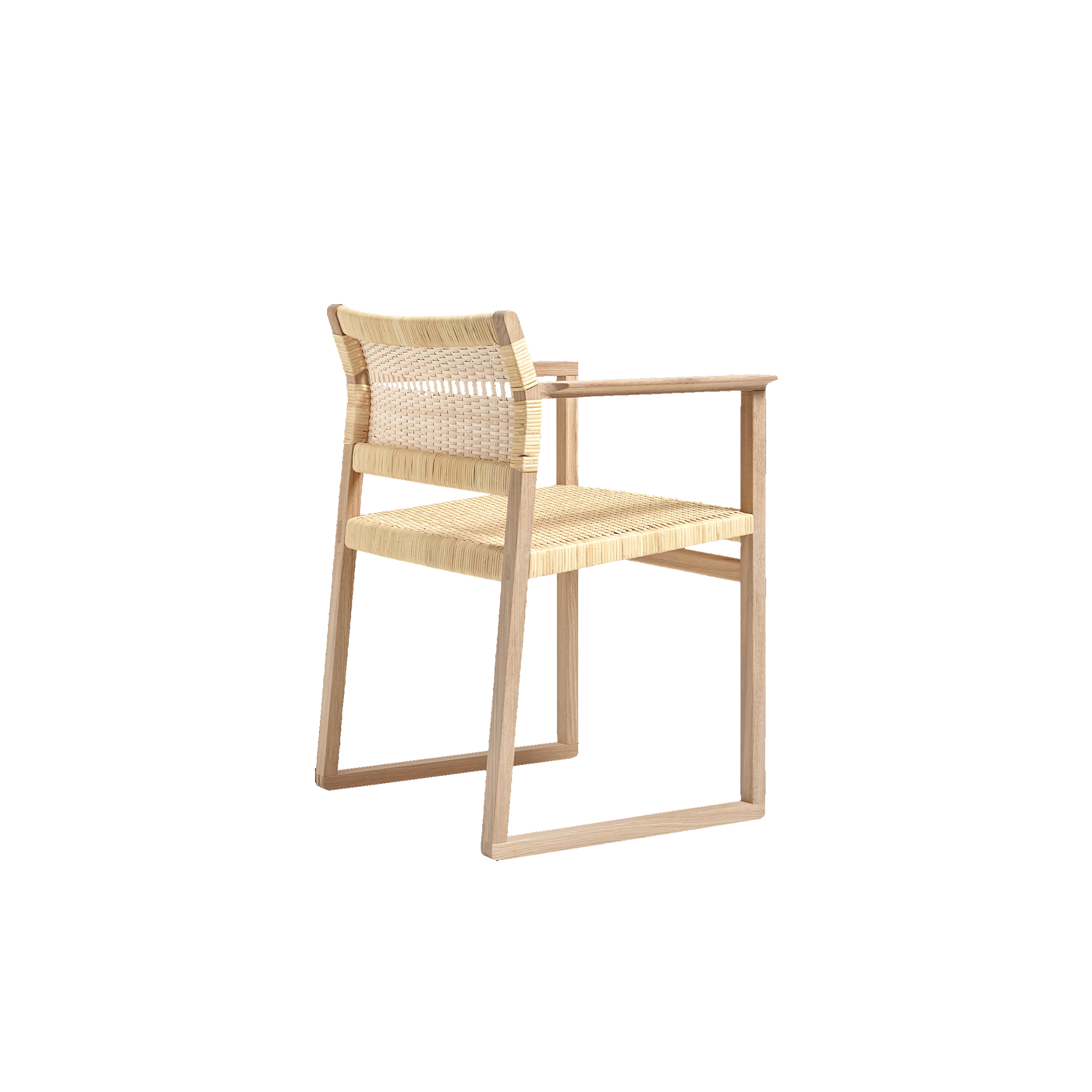 Cane Wicker Armchair by Børge Mogensen