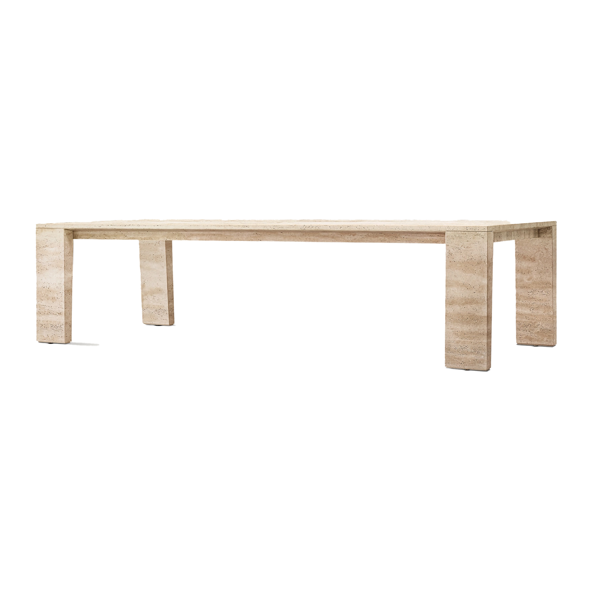 Travertine Dining Table (Four Legs)