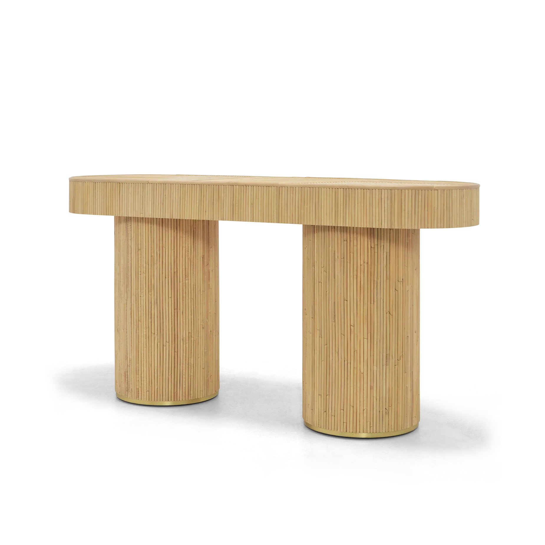 Rattan Groove Console