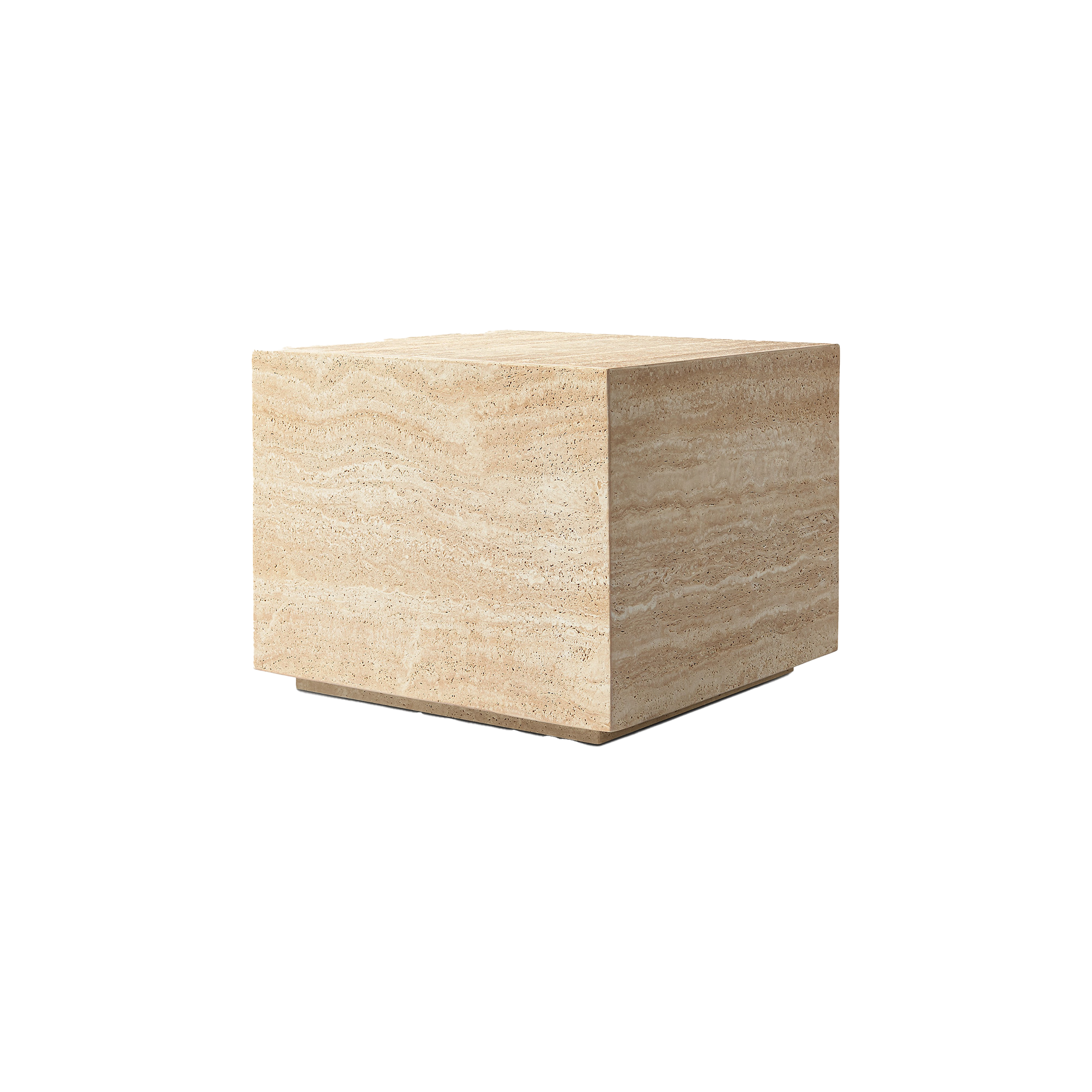 Travertine Squared Side Table