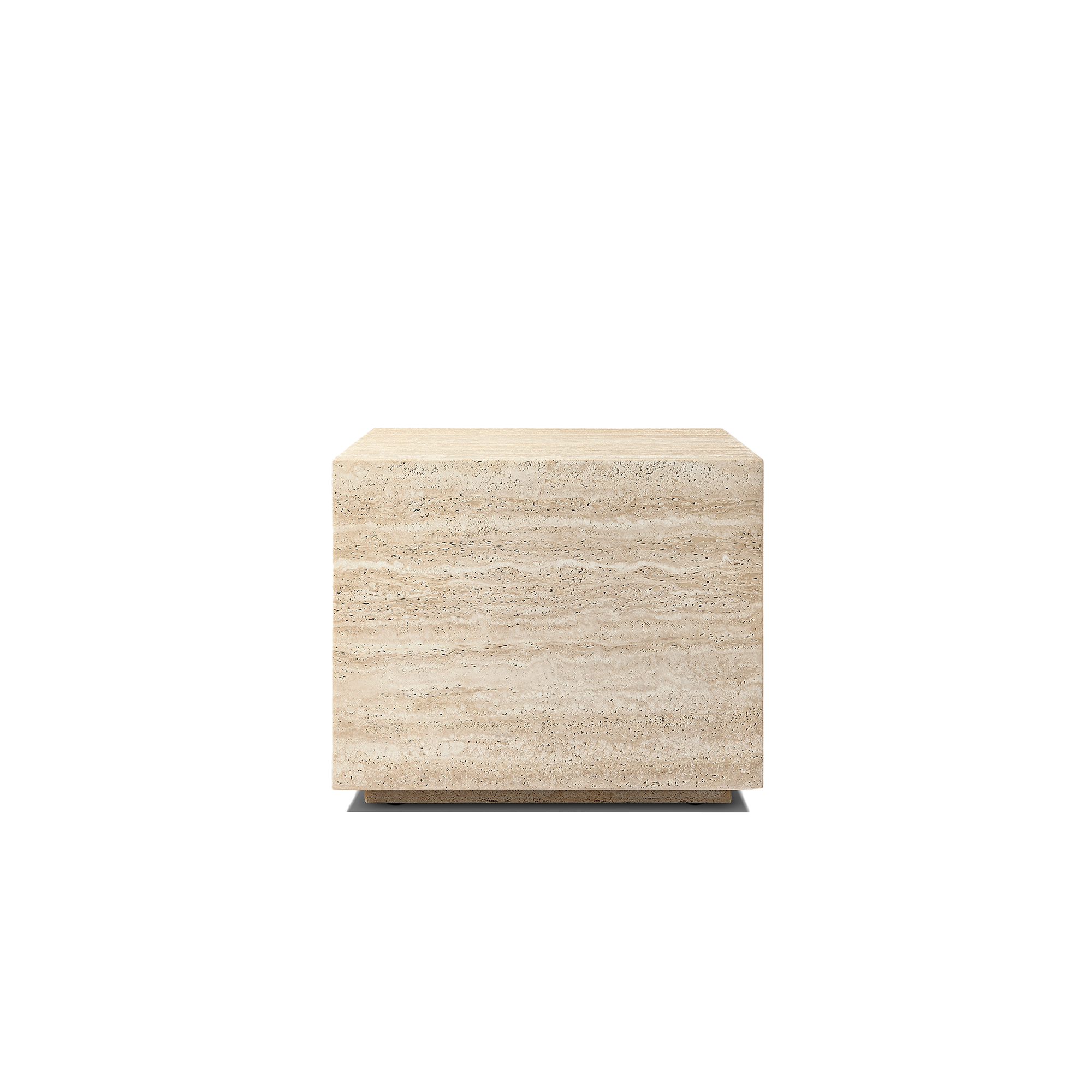 Travertine Squared Side Table