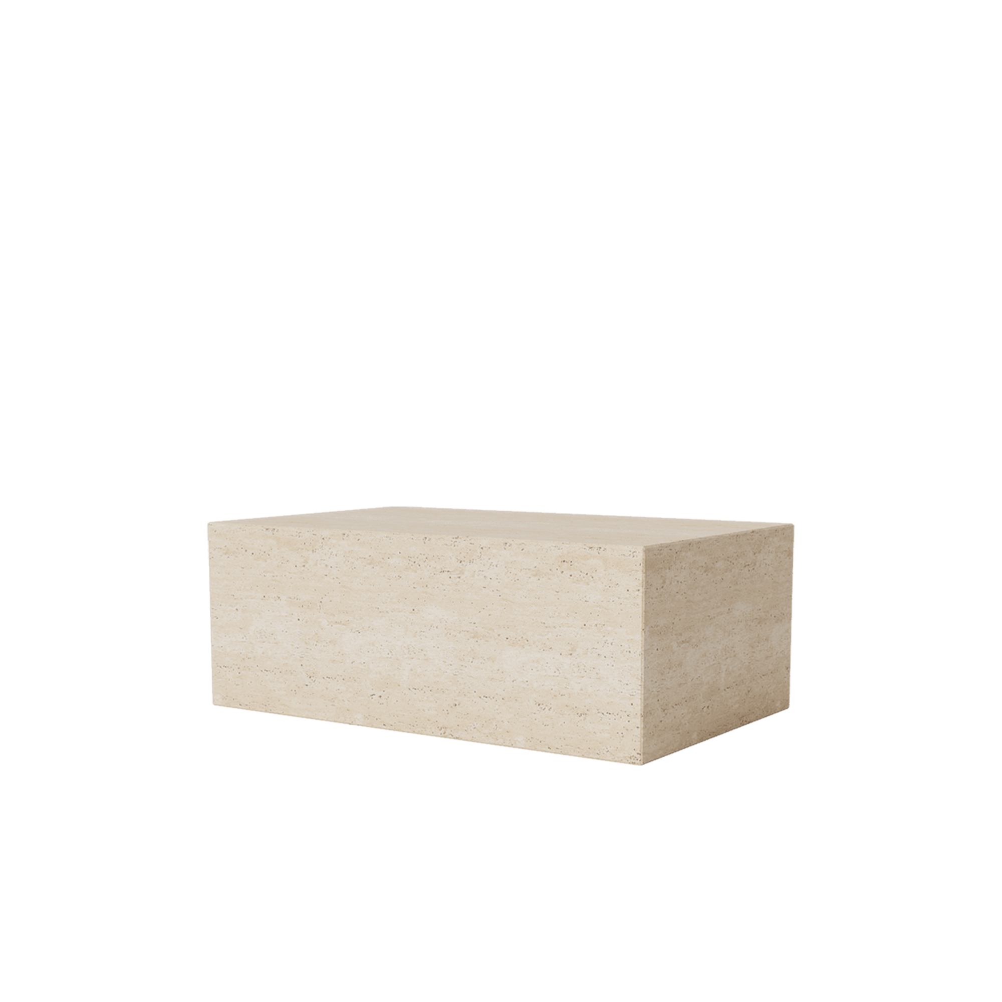Travertine solid coffee table